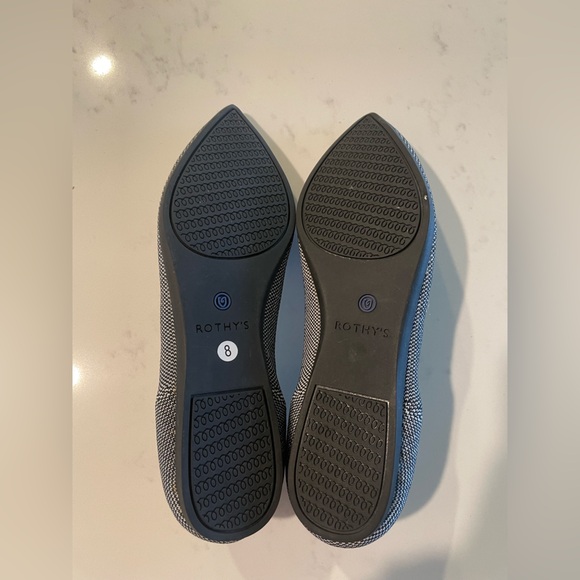 Rothy’s The Point Pebble Grey Flat , Sz 8 - Picture 10 of 13